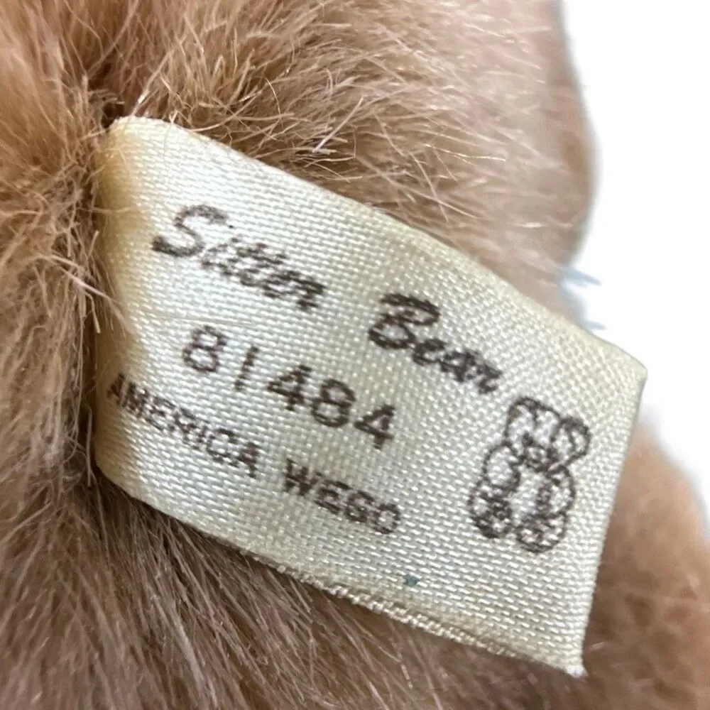 Shy & Plains 1980 Enesco Teddy Bear Plush Honey Pot Bees Dripping Stuffed Animal